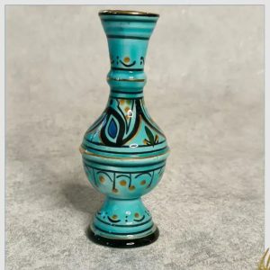 This is a blue flower vase