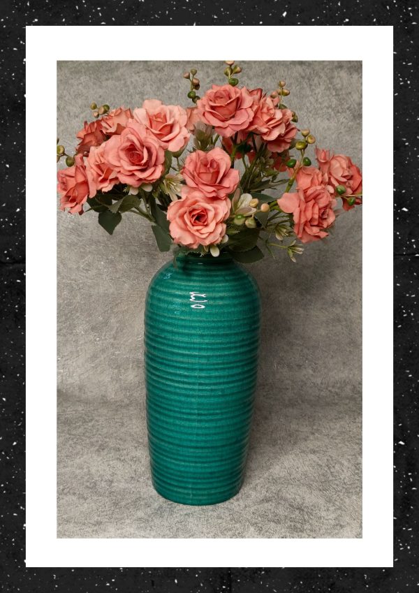 Green Flower vase 1
