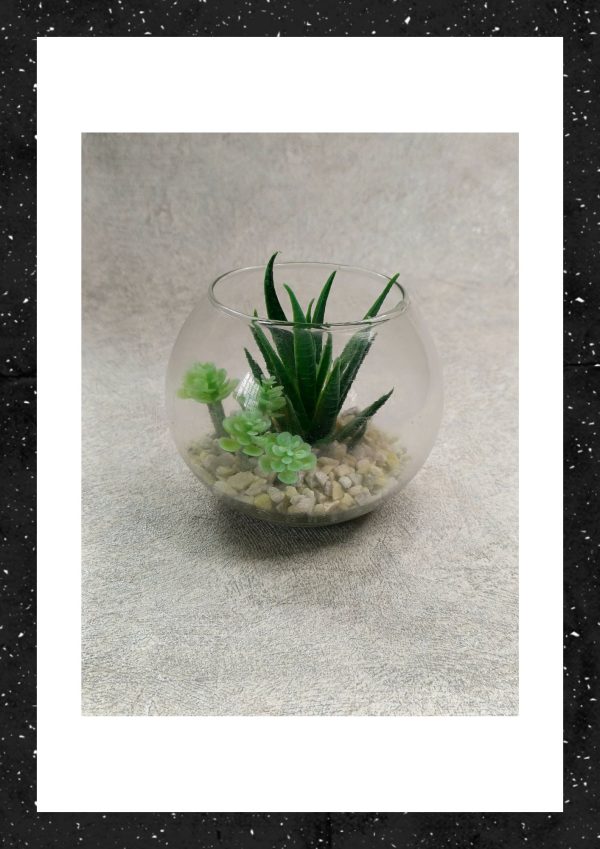Glass flower vase 5